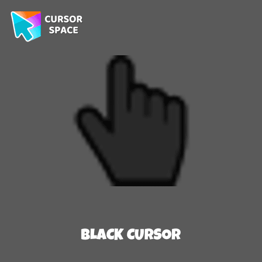 Black cursor pointer cursor